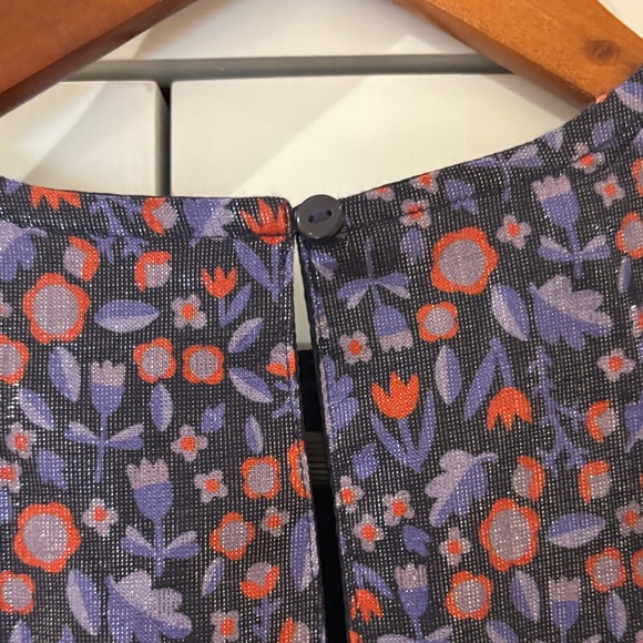 Cat & Jack Navy and Pink Patterned Kids Dress - Picture 4 of 4